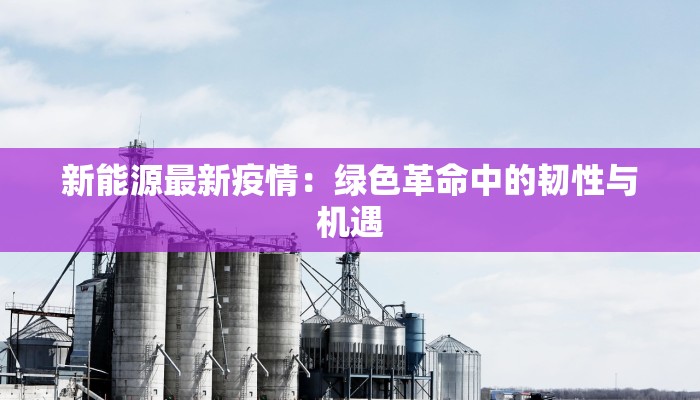 新能源最新疫情：绿色革命中的韧性与机遇