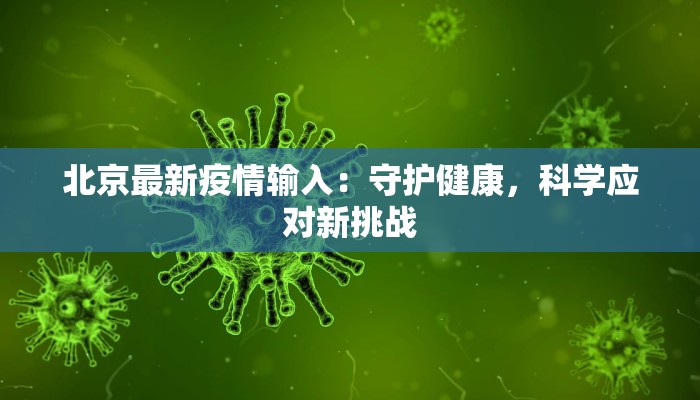 北京最新疫情输入：守护健康，科学应对新挑战